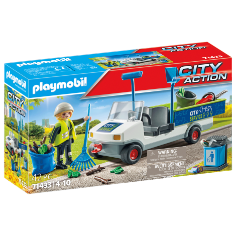 Playmobil - Maturator De Strazi Cu Vehicul