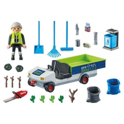 Playmobil - Maturator De Strazi Cu Vehicul - poza 3