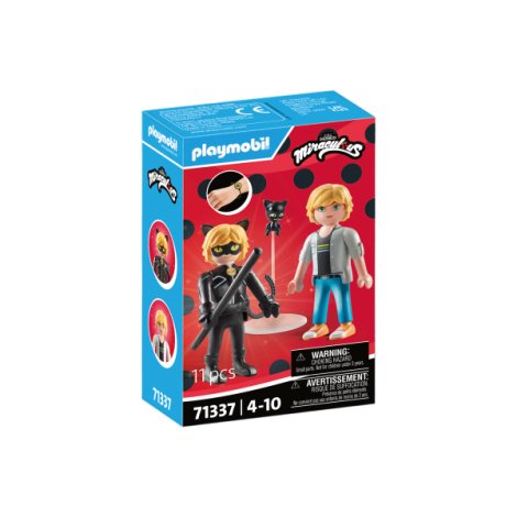Playmobil-MIRACULOUS ADRIEN SI CAT NOIR - poza 1