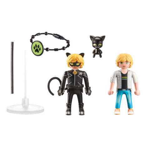 Playmobil-MIRACULOUS ADRIEN SI CAT NOIR - poza 2