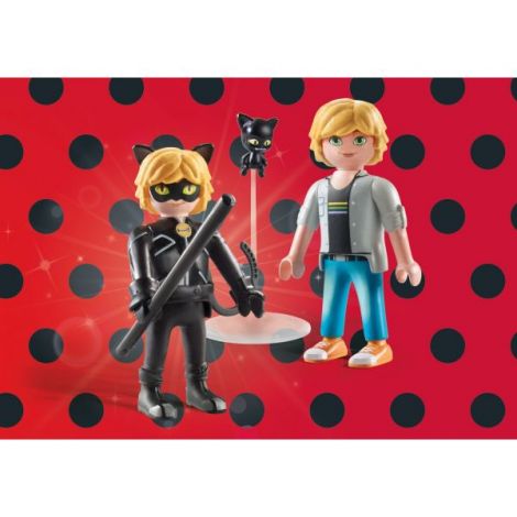 Playmobil-MIRACULOUS ADRIEN SI CAT NOIR - poza 3