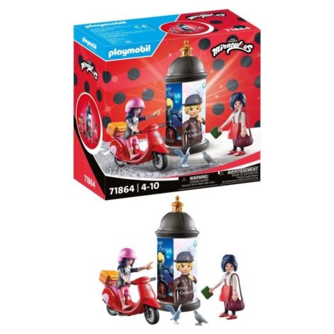 Playmobil - Miraculous Plimbare cu scuterul prin Paris - poza 1