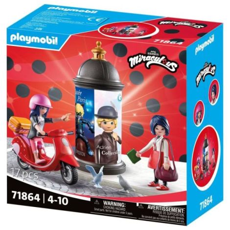 Playmobil - Miraculous Plimbare cu scuterul prin Paris - poza 3