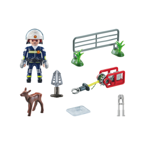 Playmobil-MISIUNEA POMPIERULUI DE SALVARE A ANIMALULUI - poza 2