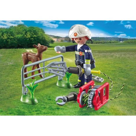 Playmobil-MISIUNEA POMPIERULUI DE SALVARE A ANIMALULUI - poza 3