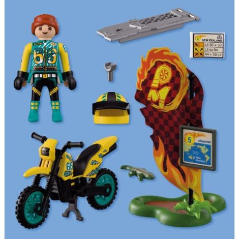 Playmobil - Motocicleta off road pentru aventura si explorare - poza 3
