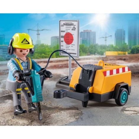 Playmobil - Muncitor cu ciocan demolator Playmobil - poza 5