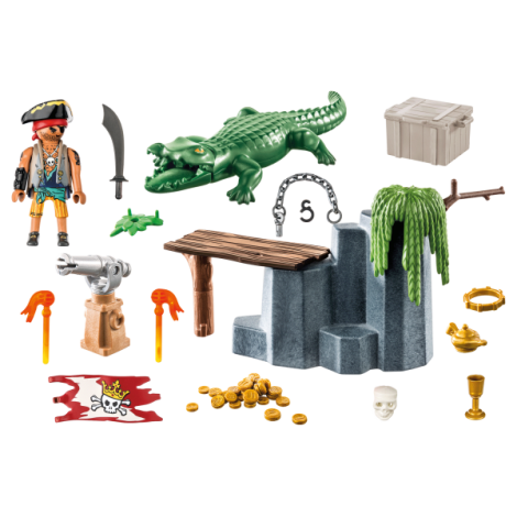 Playmobil-PIRAT CU ALIGATOR - poza 2