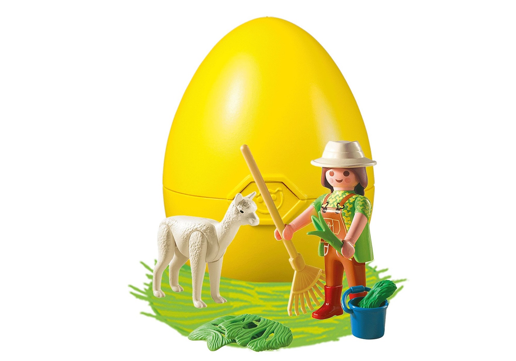Playmobil PM4944 Pusculita Ou Ingrijitor Zoo Cu Alpaca - poza 2