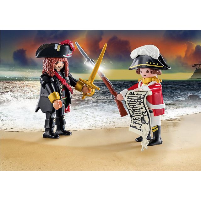 Playmobil PM70273 Set 2 Figurine Pirat Si Soldat - poza 2