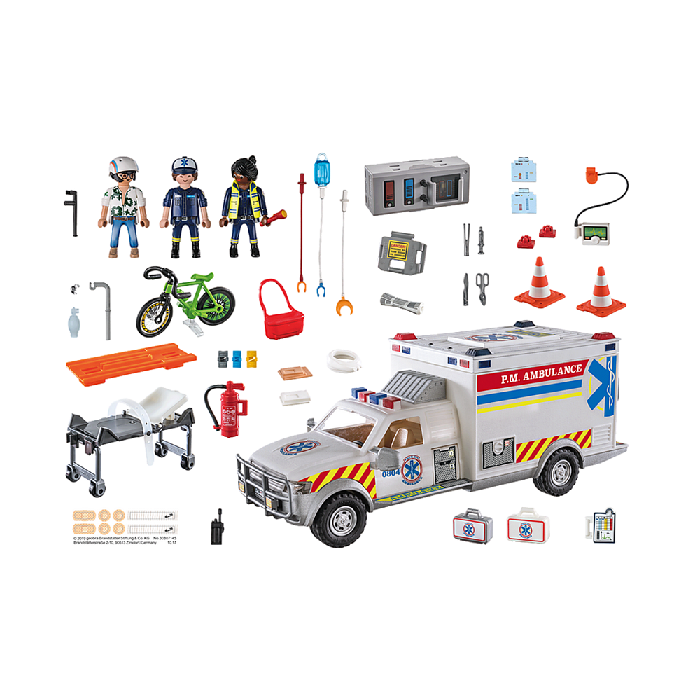 Playmobil PM70936 Ambulanta cu Lumini si Sunete - poza 2
