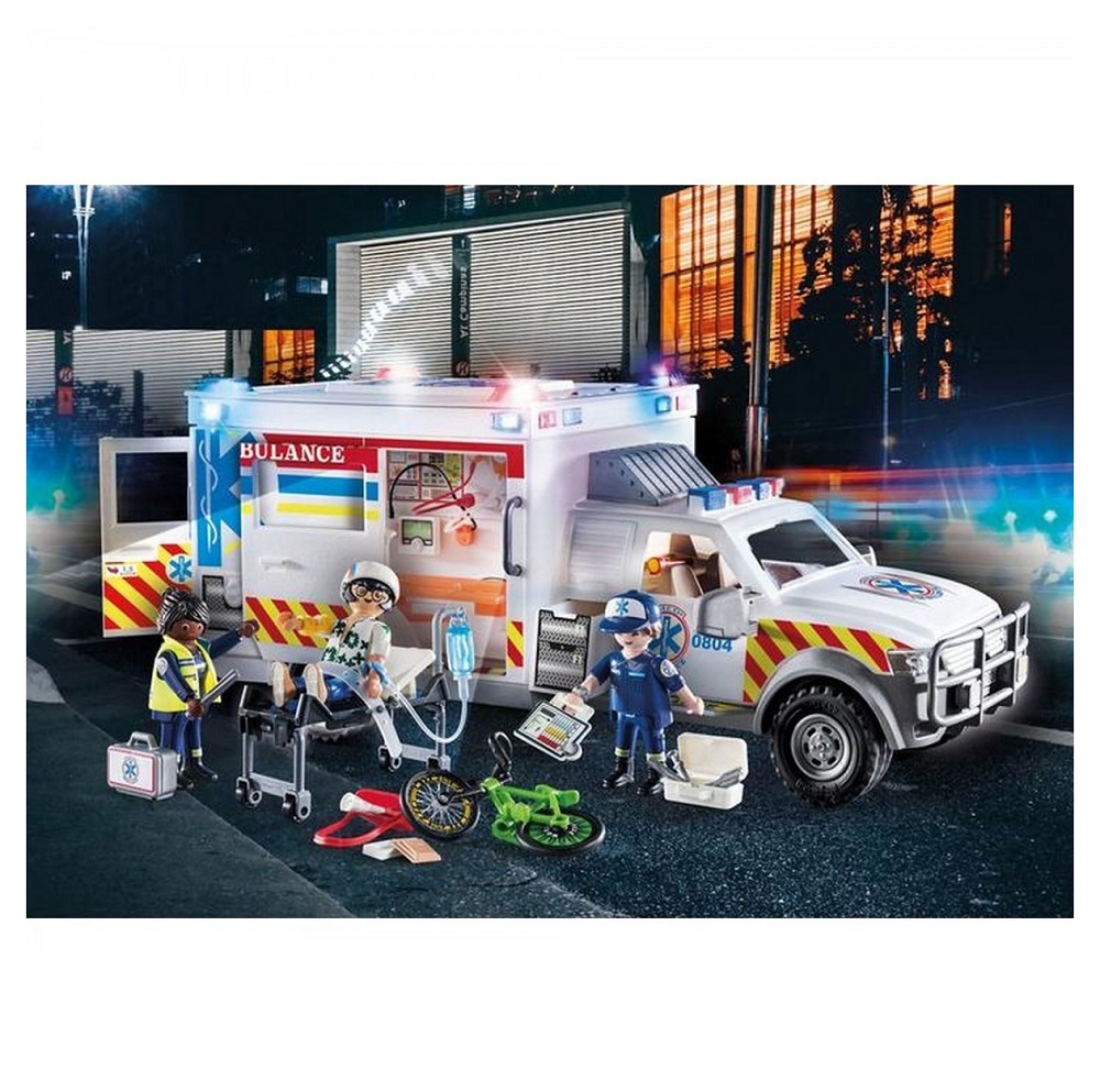 Playmobil PM70936 Ambulanta cu Lumini si Sunete - poza 3