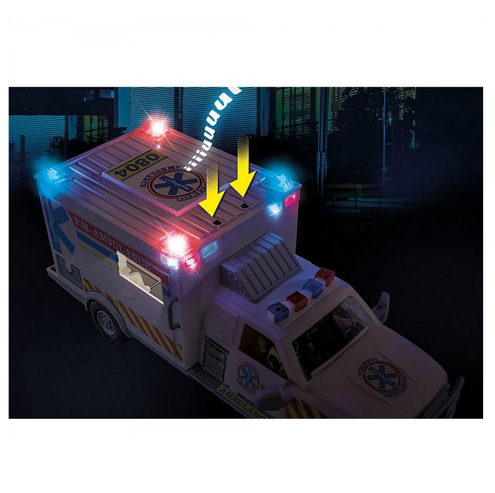 Playmobil PM70936 Ambulanta cu Lumini si Sunete - poza 5