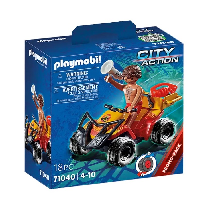 Playmobil PM71040 Vehicul Pullback de Salvare pe Plaja - poza 1