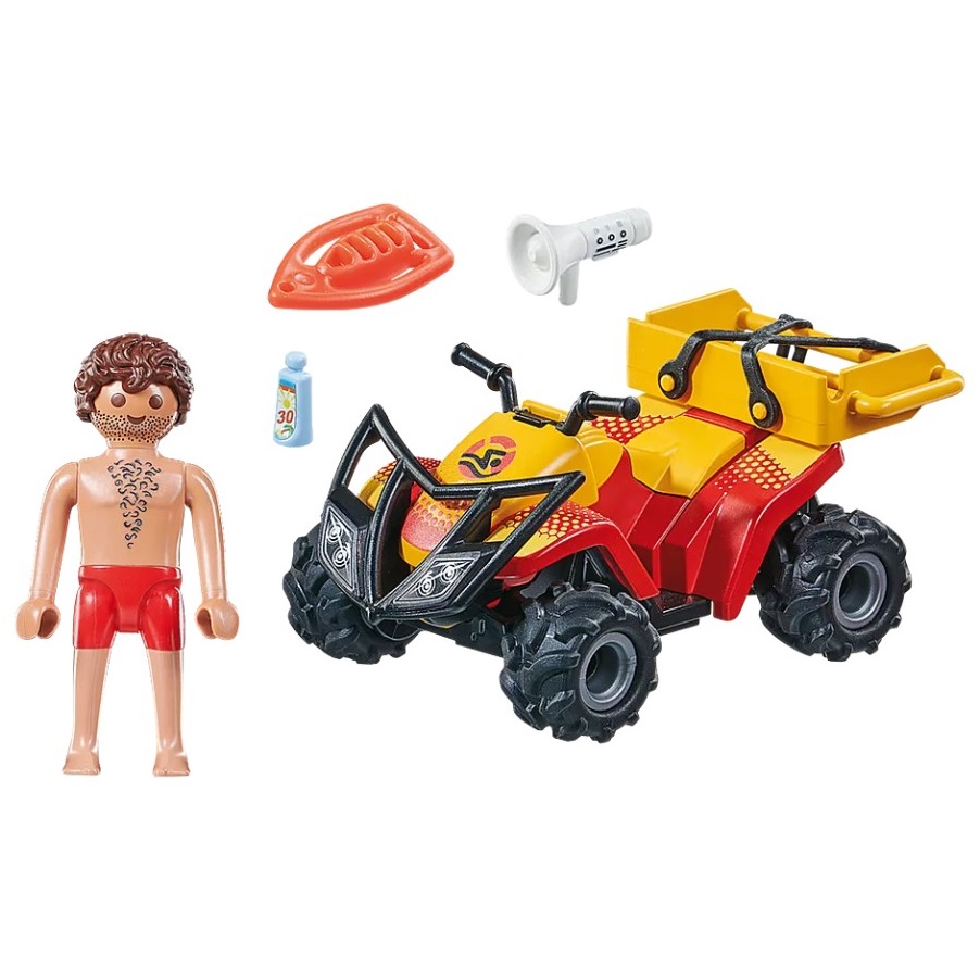 Playmobil PM71040 Vehicul Pullback de Salvare pe Plaja - poza 2