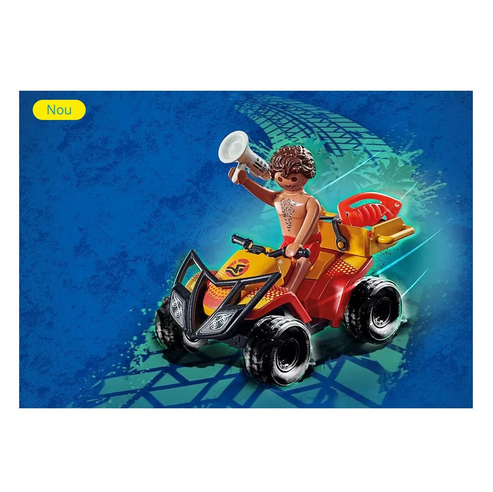 Playmobil PM71040 Vehicul Pullback de Salvare pe Plaja - poza 3