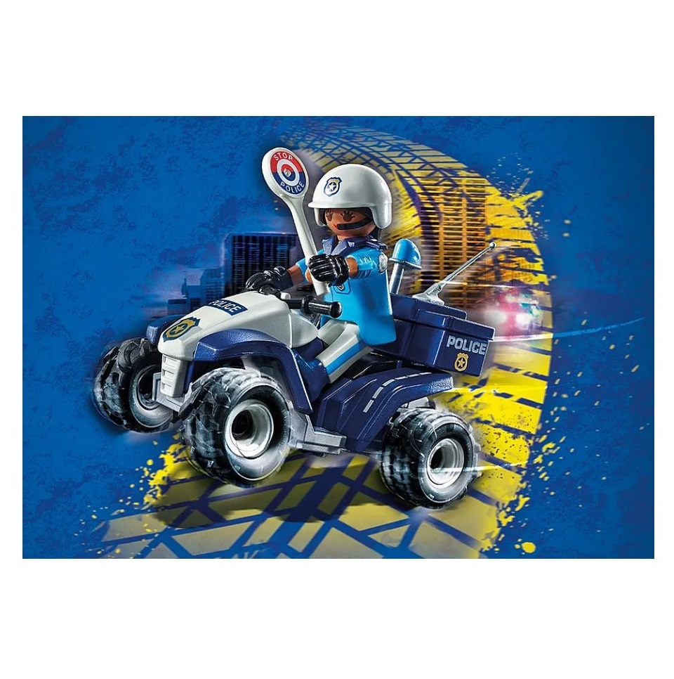 Playmobil PM71092 Vehicul Pullback de Politie - poza 2