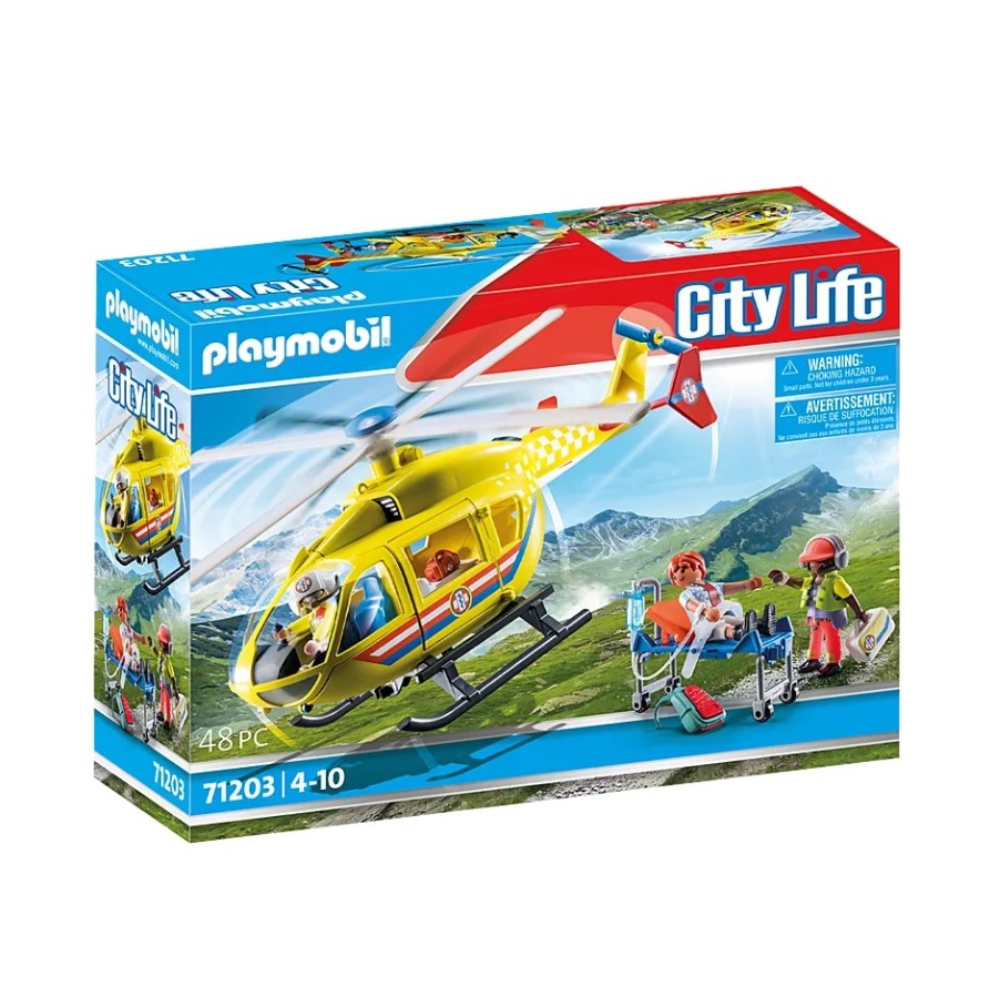 Playmobil PM71203 Elicopter Galben De Salvare - poza 1