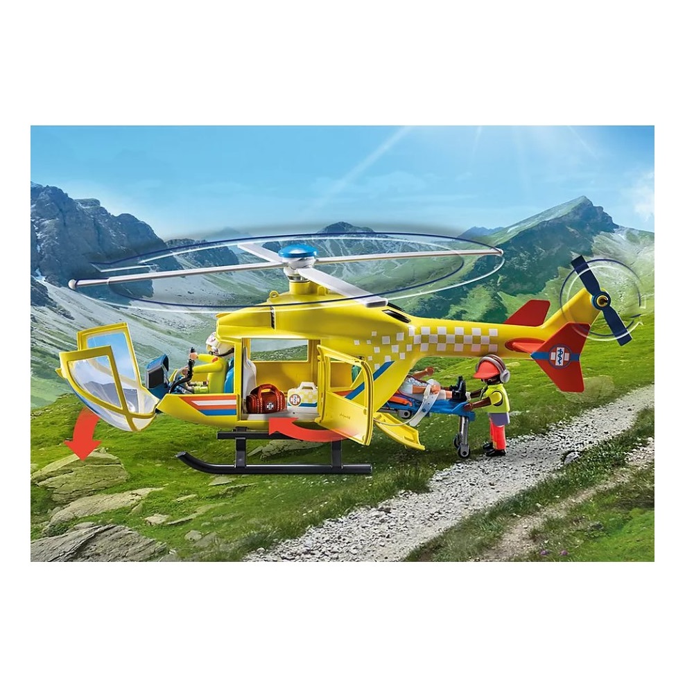 Playmobil PM71203 Elicopter Galben De Salvare - poza 5