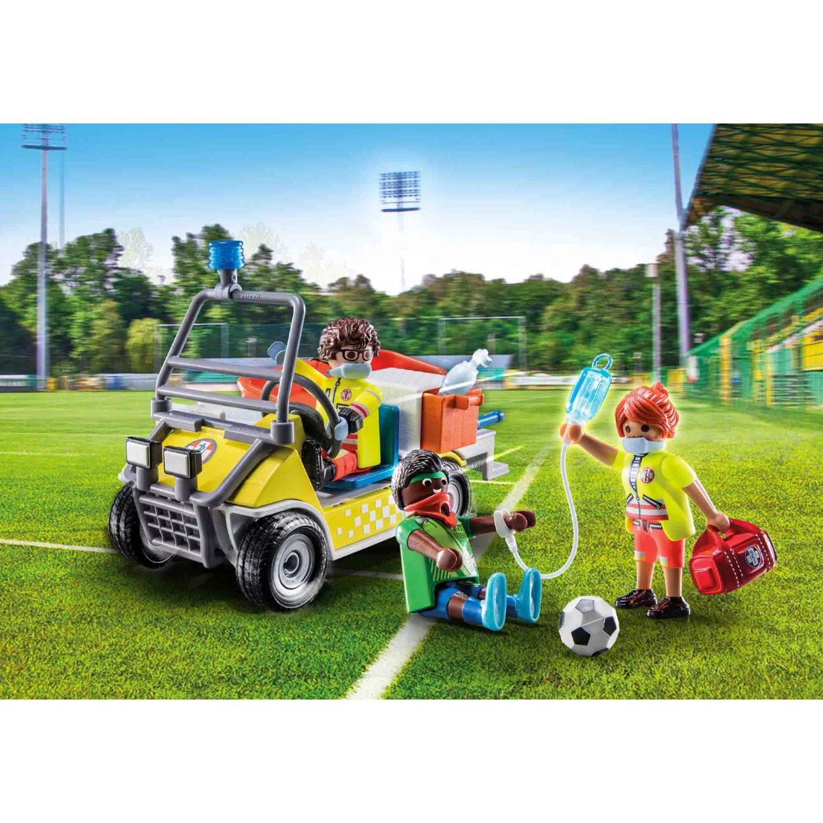 Playmobil PM71204 Vehicul Galben De Salvare - poza 4