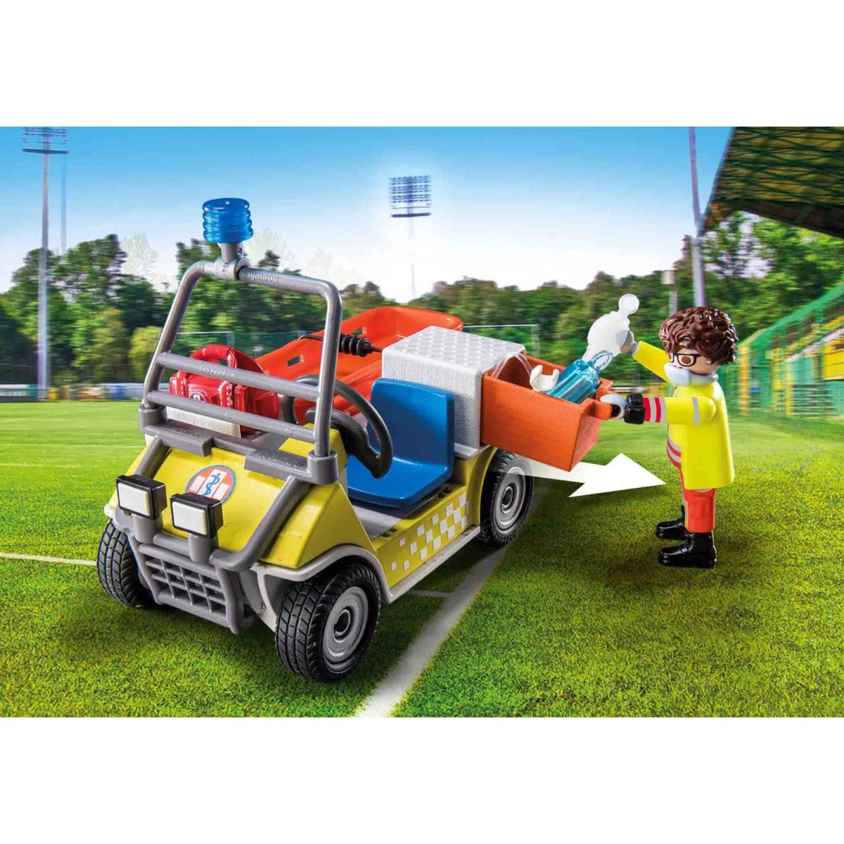 Playmobil PM71204 Vehicul Galben De Salvare - poza 5
