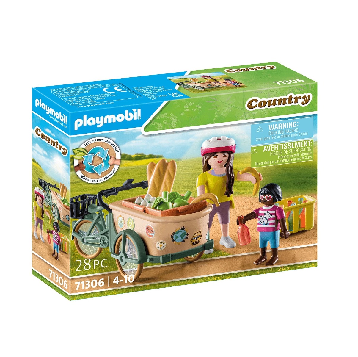 Playmobil PM71306 Bicicleta fermierilor cu marfa - poza 1