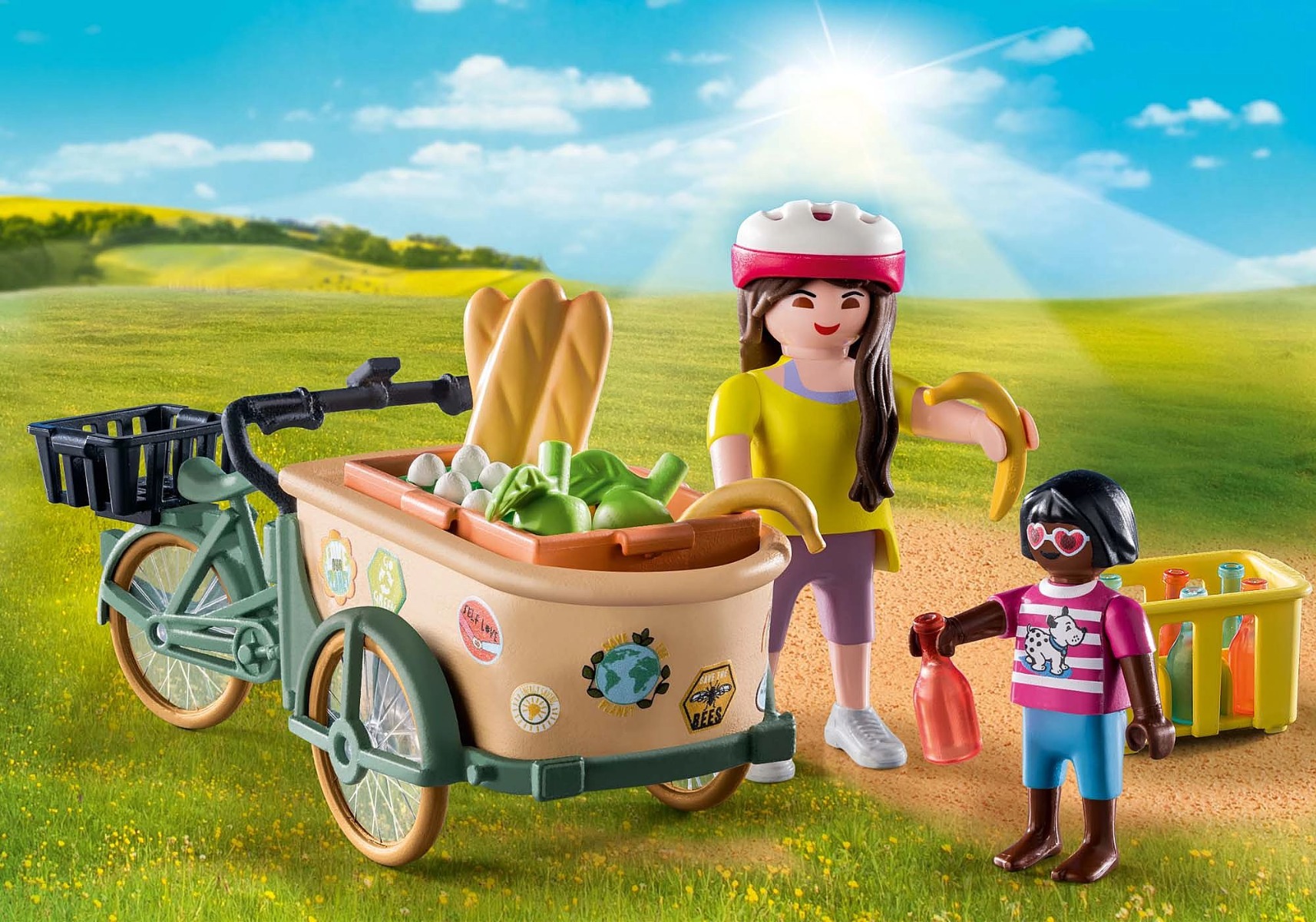 Playmobil PM71306 Bicicleta fermierilor cu marfa - poza 2