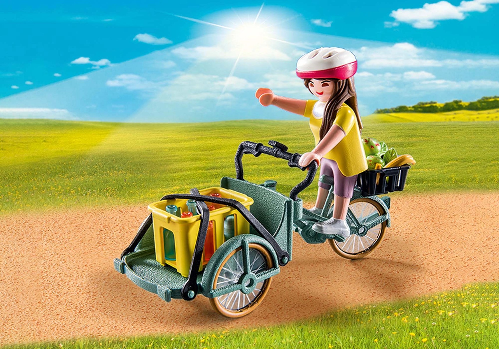 Playmobil PM71306 Bicicleta fermierilor cu marfa - poza 4