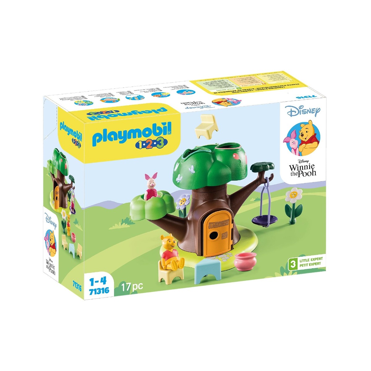 Playmobil PM71316 1.2.3 Disney casa din copac a lui Winnie si Piglet - poza 1