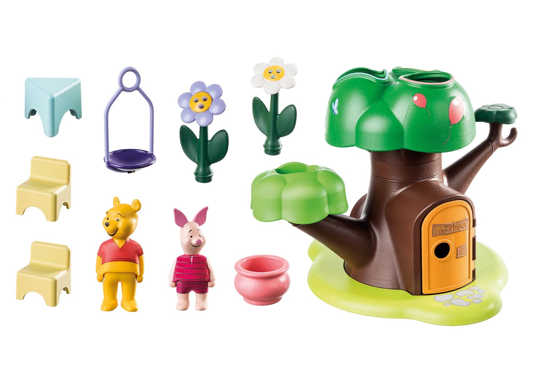 Playmobil PM71316 1.2.3 Disney casa din copac a lui Winnie si Piglet - poza 3