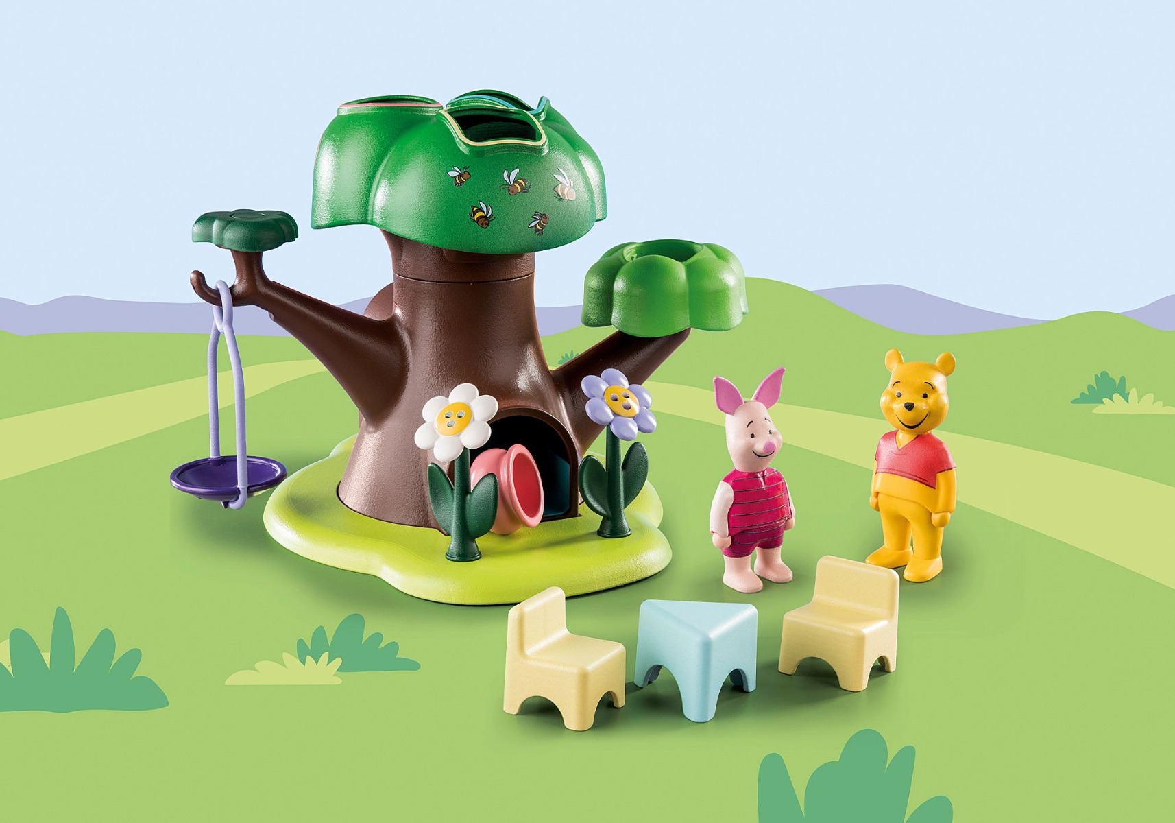 Playmobil PM71316 1.2.3 Disney casa din copac a lui Winnie si Piglet - poza 4