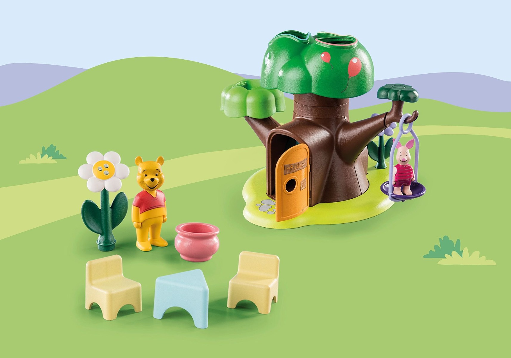 Playmobil PM71316 1.2.3 Disney casa din copac a lui Winnie si Piglet - poza 5