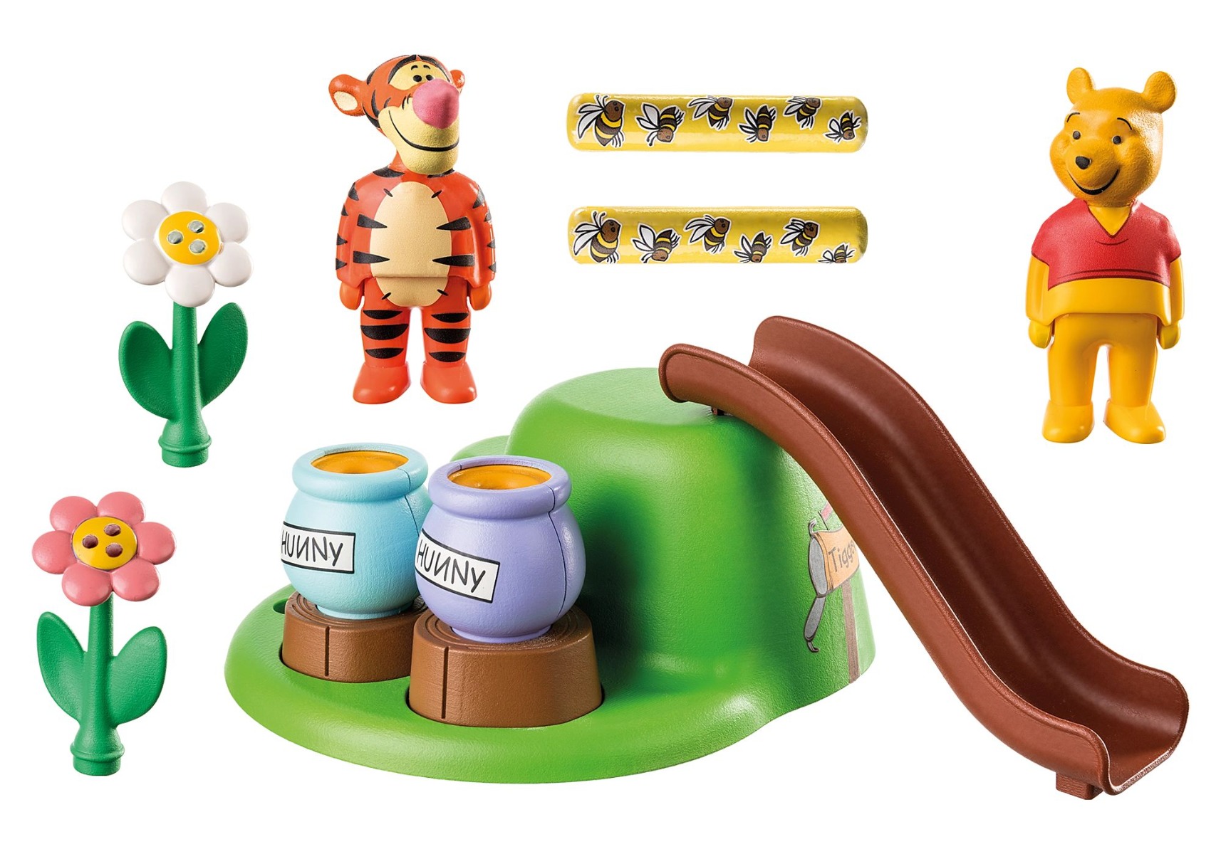 Playmobil PM71317 1.2.3 Disney gradina cu albine a lui Winnie si Tigger - poza 3