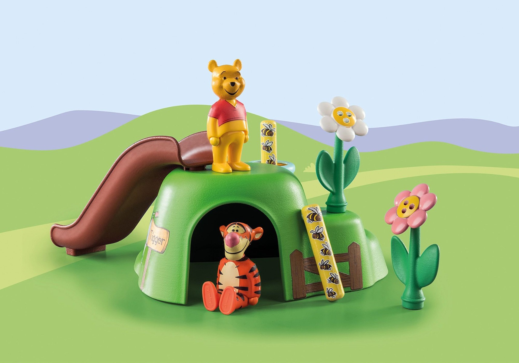 Playmobil PM71317 1.2.3 Disney gradina cu albine a lui Winnie si Tigger - poza 4