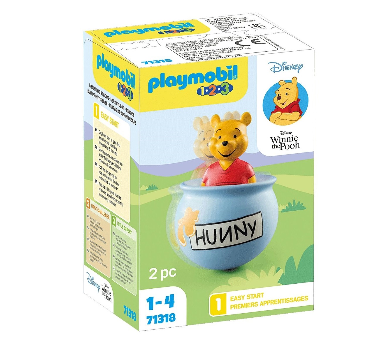 Playmobil PM71318 1.2.3 Disney borcanul cu miere a lui Winnie - poza 1