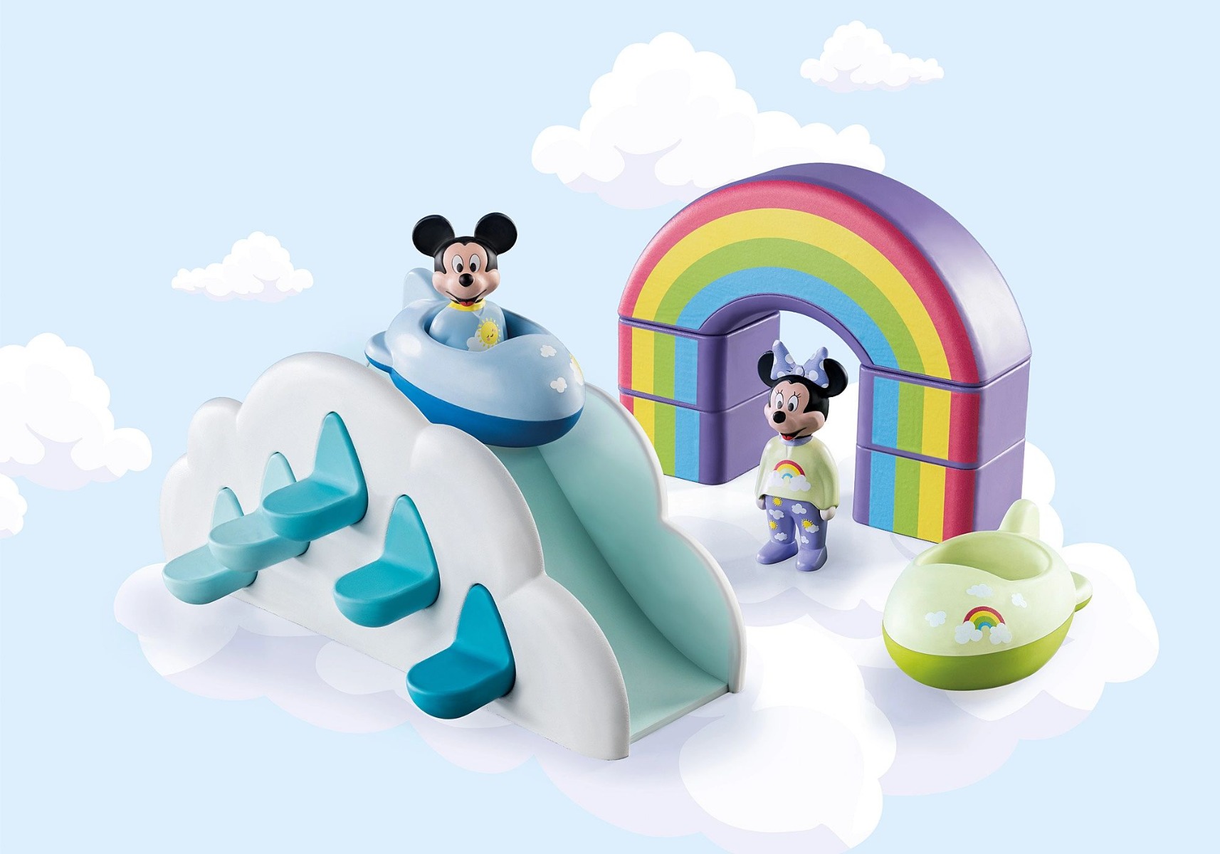 Playmobil PM71319 1.2.3 Disney casa din nori a lui Mickey si Minnie - poza 2