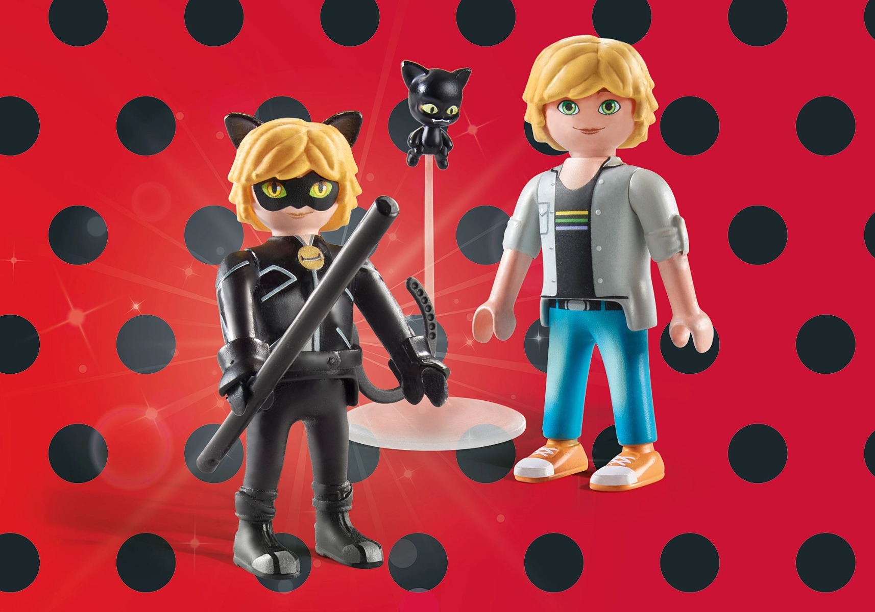 Playmobil PM71337 Miraculous Adrien si Cat Noir - poza 4