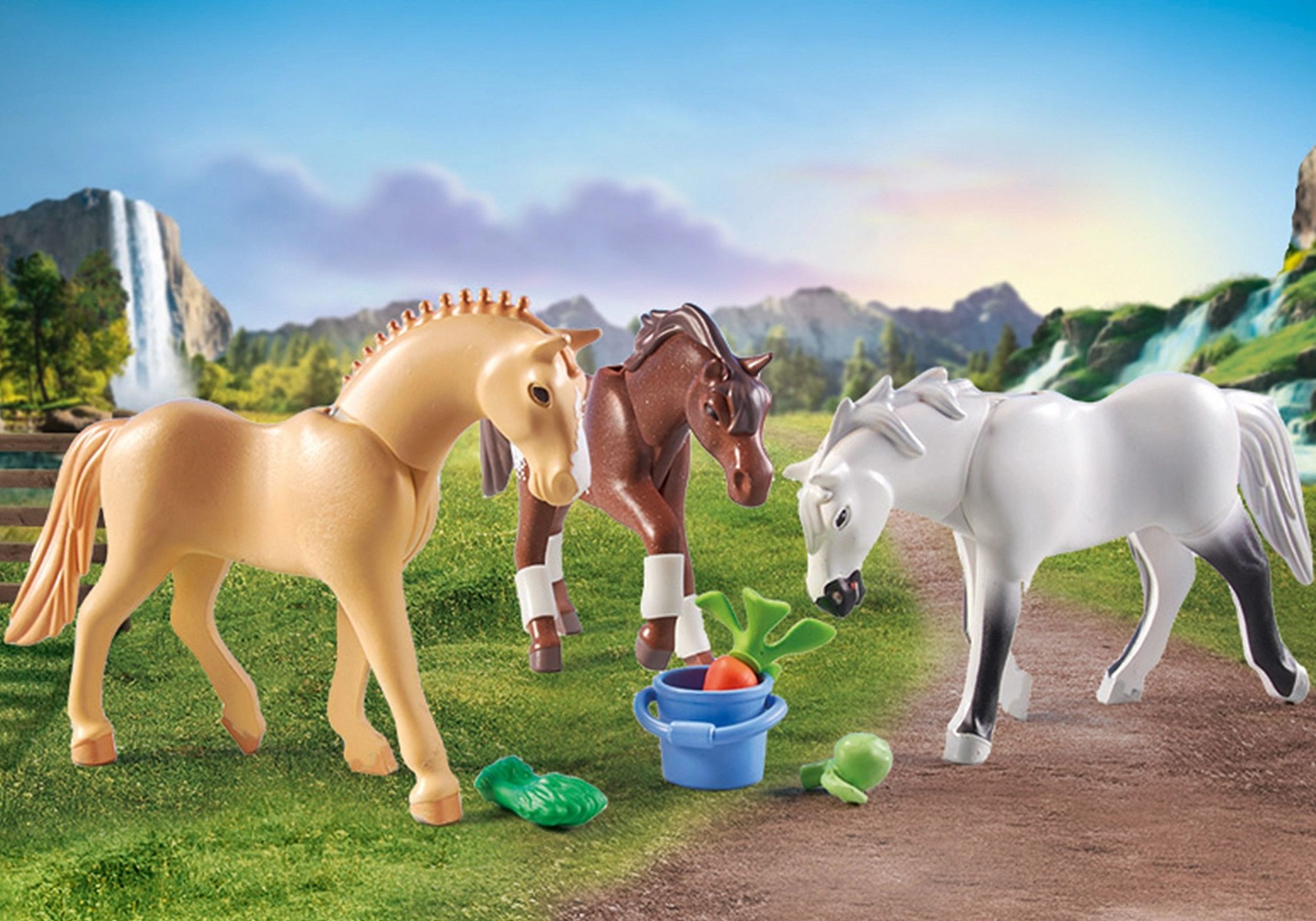 Playmobil PM71356 Set 3 Cai Cu Accesorii - poza 4