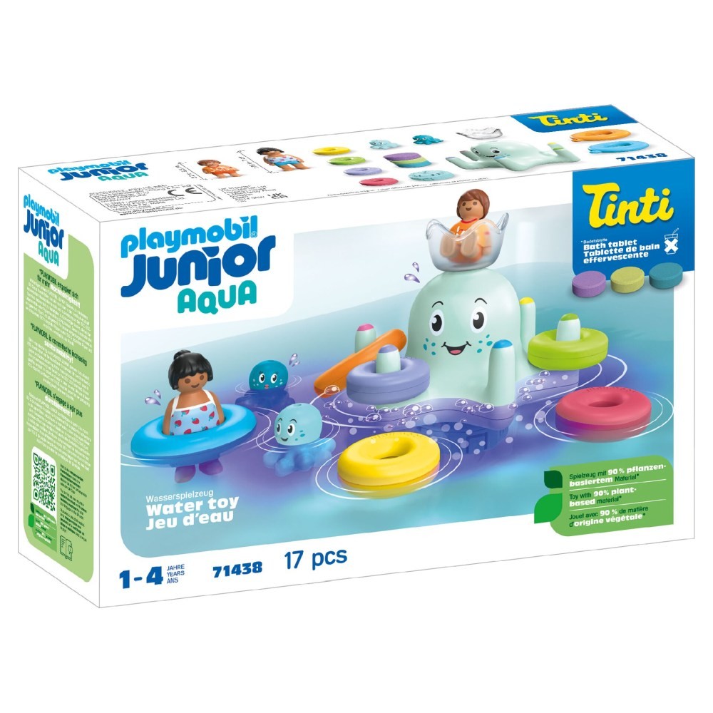 Playmobil PM71438 Junior Aqua si Tinti Calamar Colorat - poza 1
