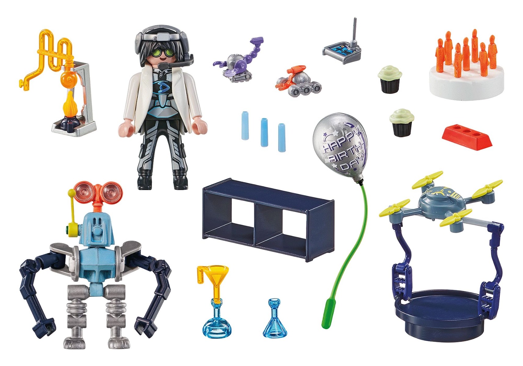 Playmobil PM71450 Cercetator Cu Roboti - poza 3