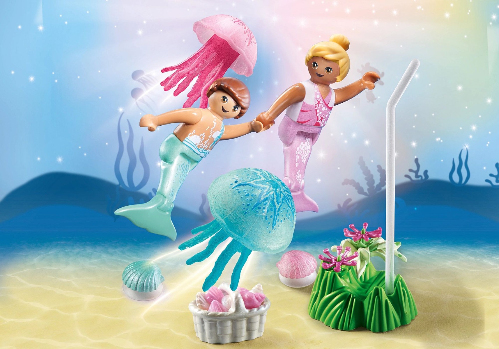 Playmobil PM71504 Copii Sirene cu Meduze - poza 2
