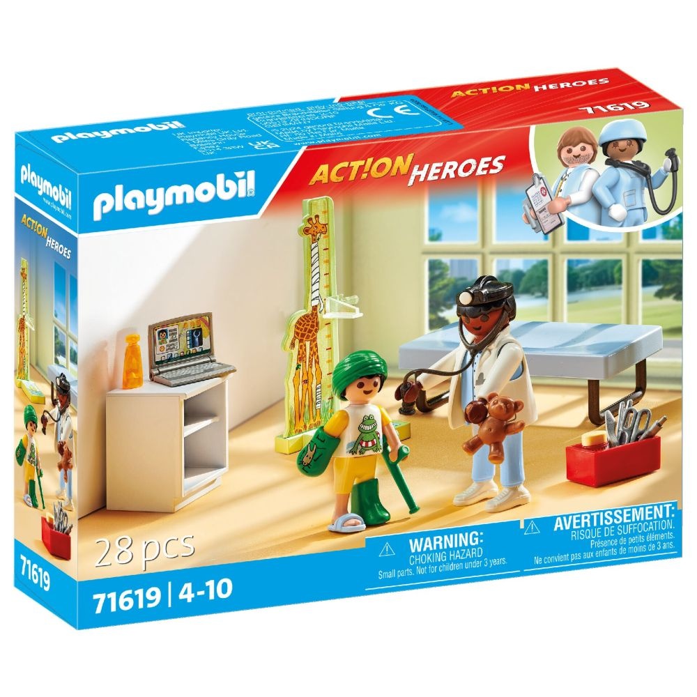 Playmobil PM71619 Pediatru Cu Copil Si Ursulet - poza 2
