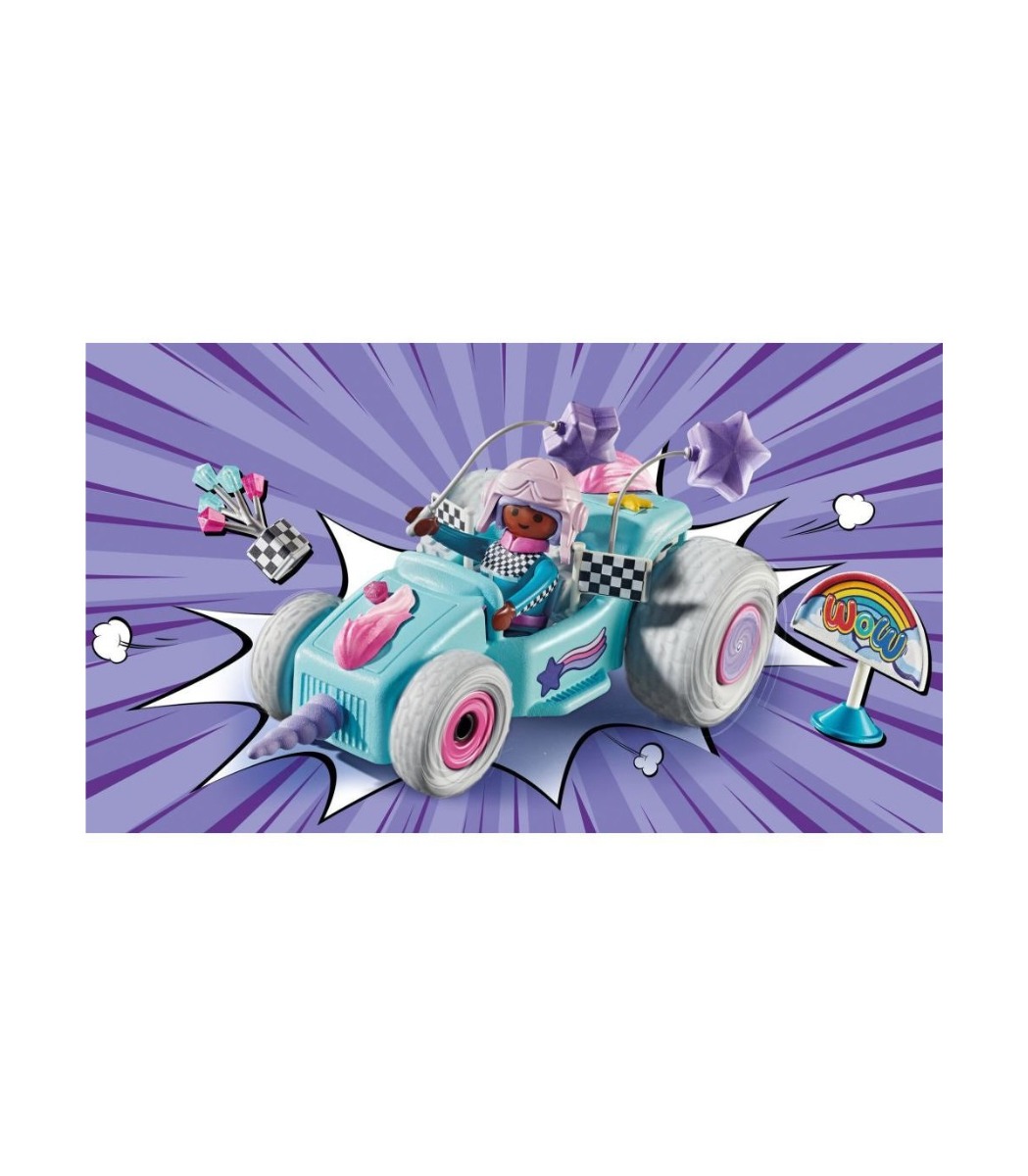 Playmobil PM71635 Kart Pullback Unicorn - poza 3