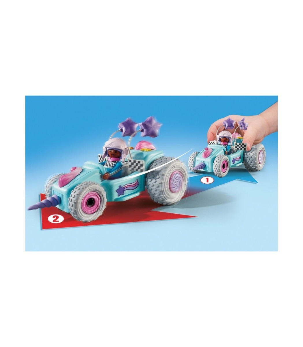 Playmobil PM71635 Kart Pullback Unicorn - poza 4