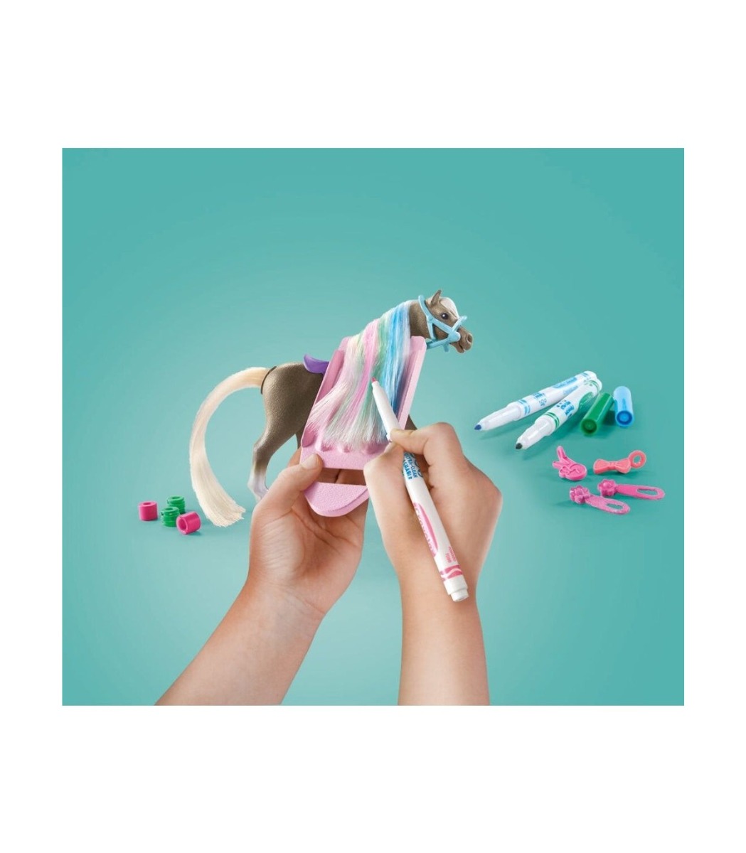 Playmobil PM71640 Cal cu Par si Creioane Crayola - poza 4