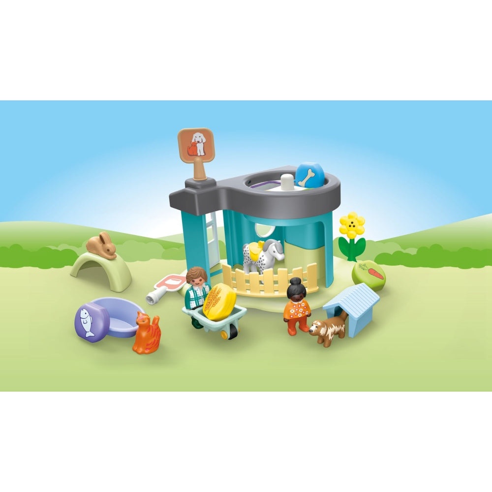 Playmobil PM71690 Playmobil Junior Custi Pentru Animale - poza 4