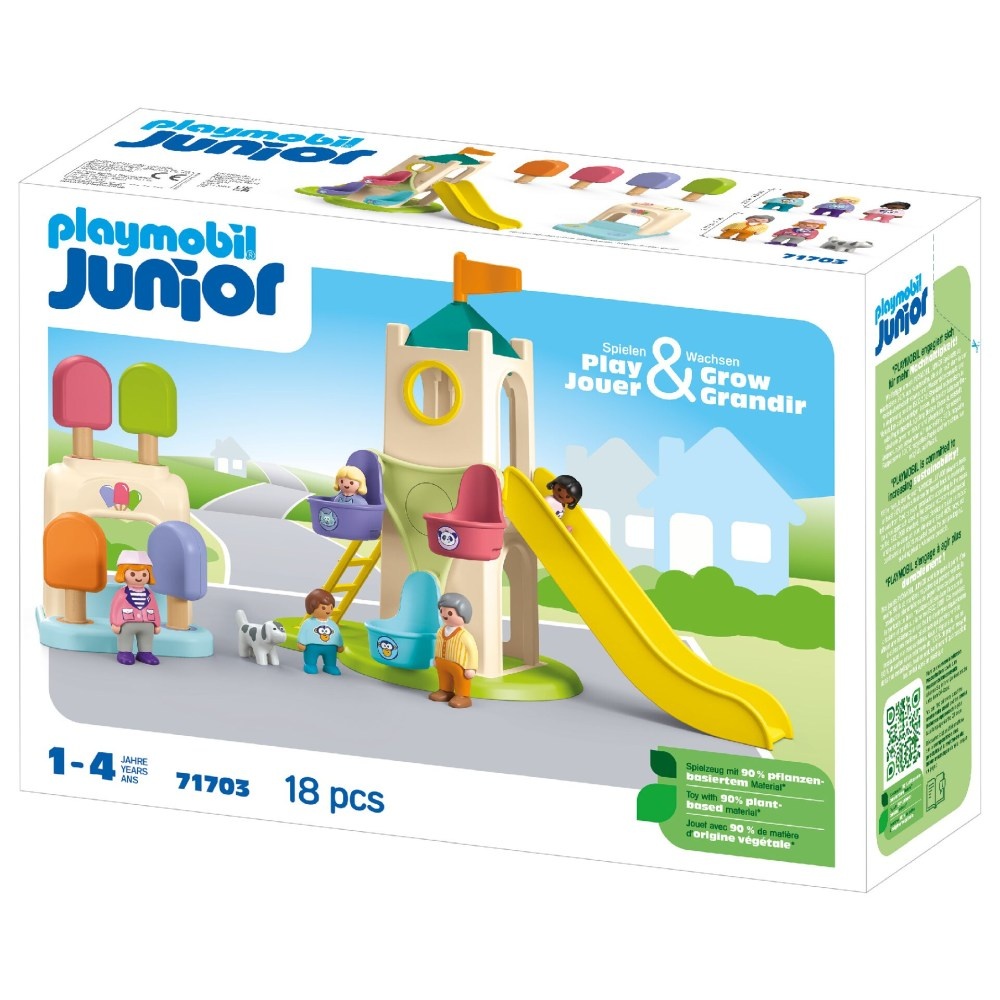 Playmobil PM71703 Playmobil Junior Turn De Aventura Cu Stand De Inghetata - poza 2