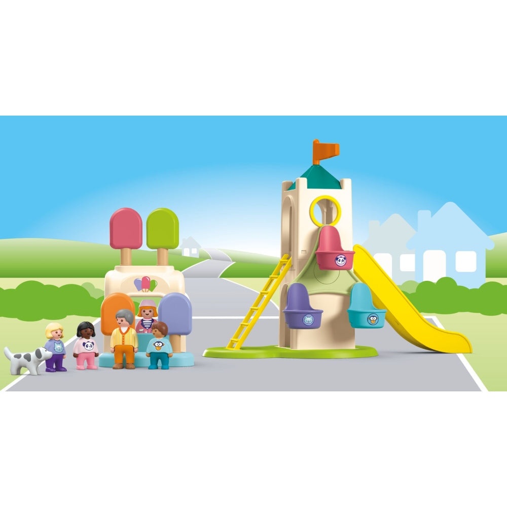 Playmobil PM71703 Playmobil Junior Turn De Aventura Cu Stand De Inghetata - poza 3