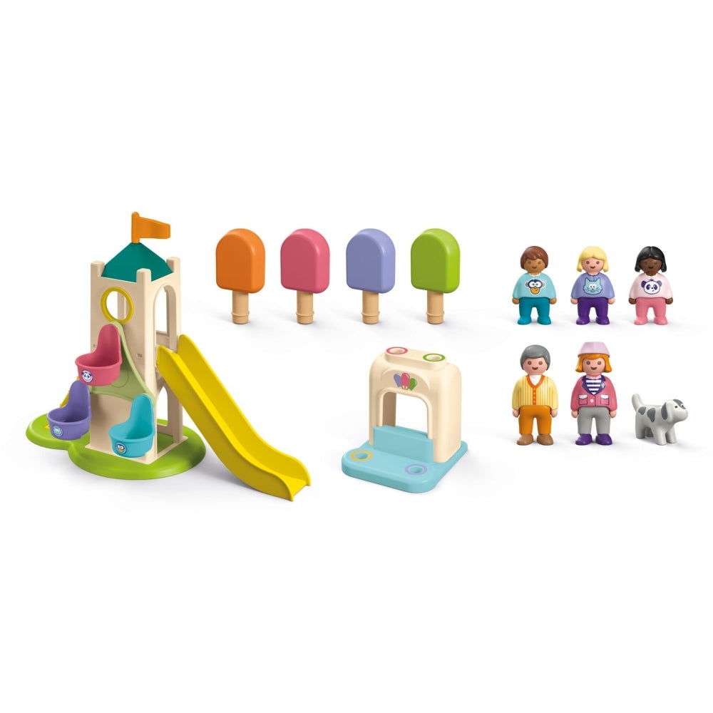Playmobil PM71703 Playmobil Junior Turn De Aventura Cu Stand De Inghetata - poza 4