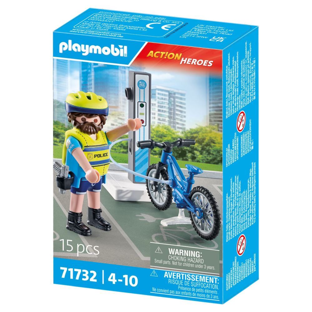Playmobil PM71732 Politist cu bicicleta - poza 3